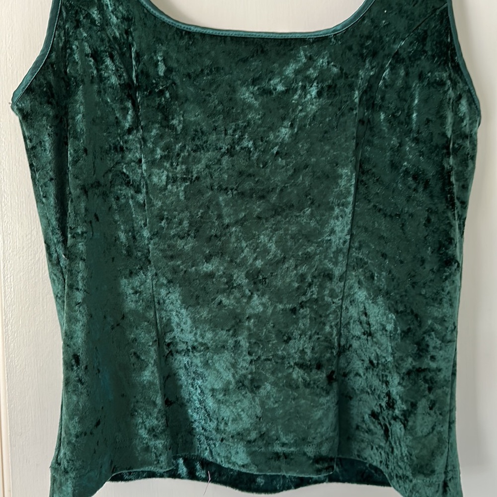 Scoop beck velvet tank top - Picture 3 of 5